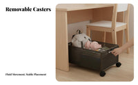 under-table Book rolling organizer With casters Storage Container Mobile Design for Classroom