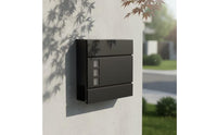 Weather-Resistant Lockable Mailbox with Viewing Ports Sturdy Wall-Mounted Mailbox with Keys Long-Lasting Postbox Weatherproof for Homeowners, Landlords, House Exterior, Porch, Entryway