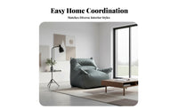 Foam-Filled Lounge Chair Lazy Sofa Highspine form-fitting seat Chair Nordic & design Indoor Seating for Students, Book Readers, Living Room, Bedroom, literary corner