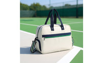 Racket Bag with Shoe Compartment Easy to Clean Tennis Bag Convertible Structured for Gym Goers, Travel