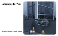 Balcony Railing Hanging space-saving rackSaving blossom Box Holder Easy Installation