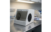 Dust-Proof Sandblasting Box Slanted Viewing Window Sandblasting Dust Collector Box Oral Dustproof Cabinet Side Hand Ports