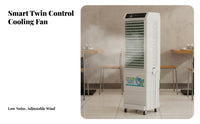 Portable Air Chiller Four Speeds Portable Water-Based Chiller Wide Angle Air Circulation Standing Cooling Fan for Renters, Adults, Restaurant
