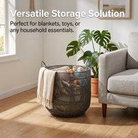 Laundry Basket with Handles for Easy Carrying, Waterproof Washing for Bathroom Storage