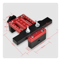 Adjustable Cabinet Handle Drilling Jig Aluminum Alloy Cabinet Door Positioning Jig Measurement Scale Threaded Knob