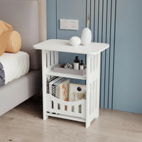 Space-Saving double-decker Square sidetable Table Multi-Functional 2-Tier sidetable Table Multifunctional Water Dispenser Stand Modern Design for Apartment Dwellers, residents, Students, Small areas, Living Room, Bedroom, Office