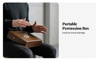 No Tuning Required Cajon Drum Box Compact Size Travel Cajon Built-in Snare for Percussionists, Adults, Jam Sessions, Acoustic Sets, Practice