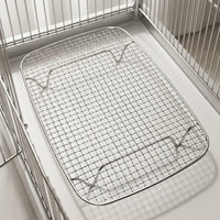 Cage Feeder with Feces Separation Net, 304 Stainless Steel Feeding Dish and Water Bowls, Round Feeding Cups for Hand-Rearing Bird Supplies