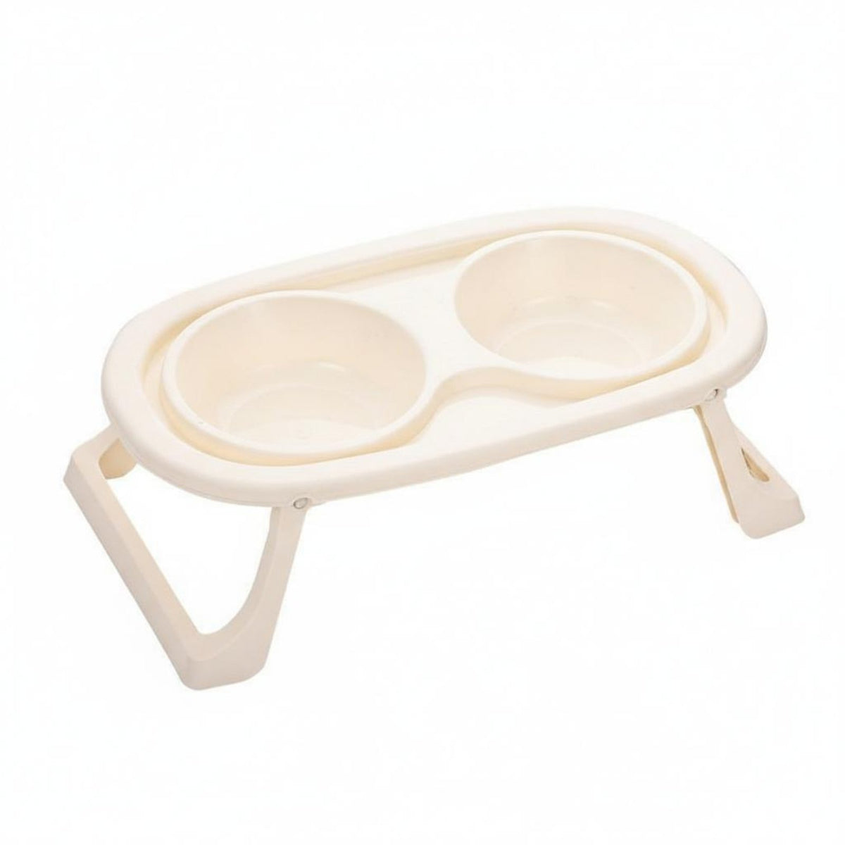 Removable Bowls Elevated Cat Bowl Set Easy to Clean Tilted Cat Food Water Bowl Set Spill Proof Guard for Cats, Indoors, Living Room, Kitchen