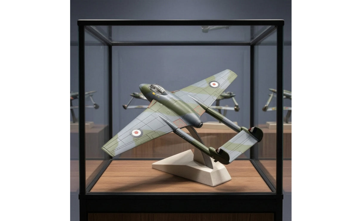DH112 Aviation Model 1:72 Ratio-Specific Model Jet Model Collectible Airplane Toy for Aviation Enthusiasts, Collectors, Office Desk