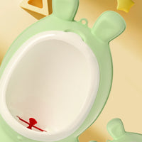 Fun Aiming Target Wall-Mounted Children Urinal Raised Rim Animal-Shaped Urinal Smooth Finish Toddler Boys Pee Guide
