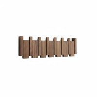 Folding Hooks Piano Key Hook Rail Space-Saving Piano Key Hook Rack Rounded Edges Wall Hanger Heavy-Duty for Design Enthusiasts, Homeowners, Entryway, Hallway, Mudroom, Bedroom