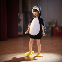 Penguin Performance Outfit Soft Material Children's Penguin Costume 3D Filling for Young Children, Girls, Performances, School Plays, Costume Parties