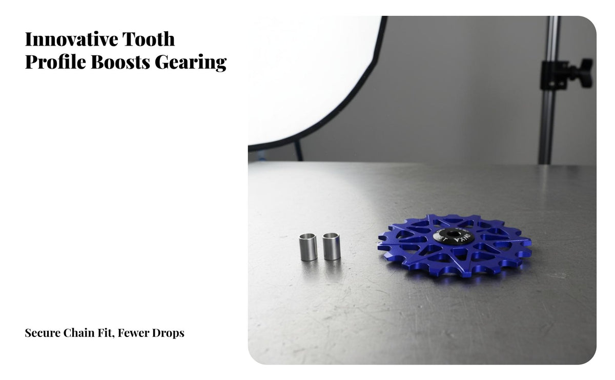 Rear Derailleur Guide Wheel Anodized Aluminum Alloy Rear Derailleur Pulley Cycle Pulley Wheel CNC Machined Effortless Shifting