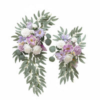 Wedding Welcome Sign Flower Decor Reusable Floral Swag Flexible for Banquet