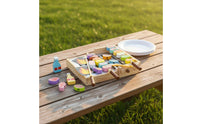Wooden Barbecue Playset Educational Wooden Barbecue Play Set Realistic Design Grill Toy for Playroom, Kindergarten