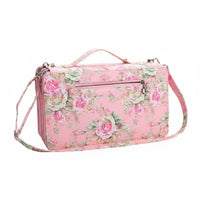 120 Slot Pencil Case Zipper Closure Floral Print Art Supply Organizer Easy to Clean Large Capacity Marker Bag for Artists, Travel