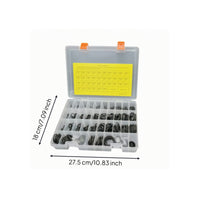 O Seal Kit Case Transparent Compartment Box with Dividers Portable for Plumbers, Mechanics, Plumbing Repair, Workshop