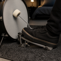 Portable Silent Bass Drum Practice Pad with Realistic Feel