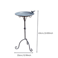 Metal Avian Feeding Tray Detachable Design Garden Decor Rustic Finish for Patio