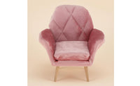 1:6 Scale Sofa European Style Dollhouse Single Sofa Solid Wood Legs Miniature Armchair for Hobbyists, Diorama