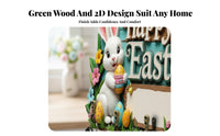 Easter ited rabbit Wall Hanger Flat 2D design rabbit outline Hanger Multi-Functional Key Holder Rustic Design for Families, Homeowners