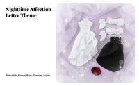 1/12 Scale Doll Dress Ruffled Design 1/12 Scale Doll Outfit High-Low Skirt Miniature Apparel for Display