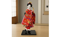 Japanese Geisha Kimono-clads Doll Collectible Japanese Geisha Doll Decorative for Collectors, Tabletop, Shelf, Living Room