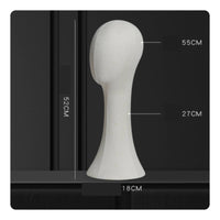 clothCovered Mannequin Head with Base Professional Canvas Mannequin Head Well-Finished Hat Display Stand Sturdy for Stylists, Studios