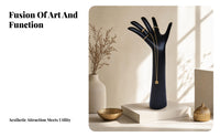 Smooth Finish Resin Hand Display Stand Painted Hand-Shaped Jewelry Holder Solid-Looking Resin Jewelry Display Tall