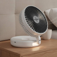 Folding Desk Fan Brushless Engine Foldable Desk Fan Up to 20 Hours Runtime