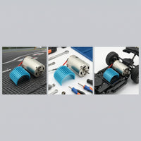 RC Motor with Heat Sink Overheating Brushed Motor with Thermal Sink Cylindrical Aluminum Heat for Hobby Repair