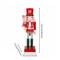Wooden Nutcracker Figurine Holiday Nutcracker Guard Classic Tabletop Ornament for Mantel