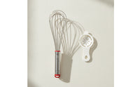 Egg Whisk Stainless Steel Manual Whisk with Egg Separator Kitchen Tool Food-Grade Utensil Flexible for Bakers, Baking
