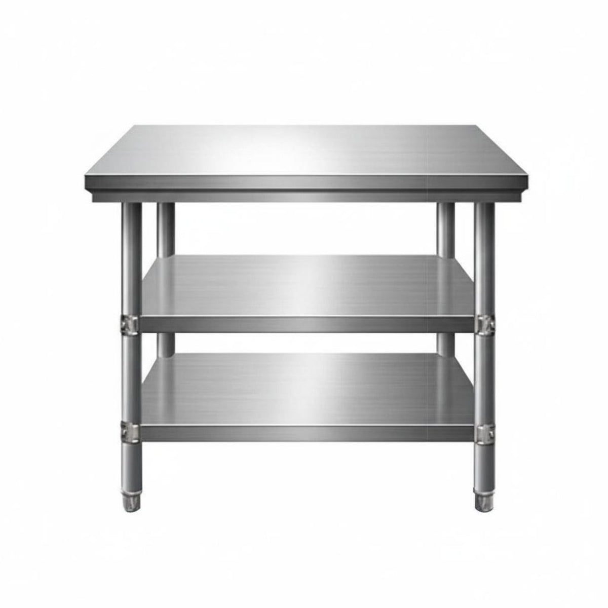 Easy to Clean Stainless Steel Work Table Rust Proof Stainless Steel Workbench Heat Resistant Kitchen Food Prep Table Unrestricted Standing Design for Restaurant Owners, Home Cooks, Homeowners, Bakery, Bar, Warehouse, Garage