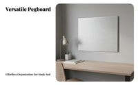 Multi-Functional Metal Pegboard High Load Capacity Metal Pegboard Panel Heavy Duty Perforated Wall Panel Modular Design for Students, Dorm Room, Office, Kitchen, Garage