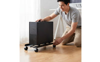 Under Desk PC Holder with Wheels Heavy Duty Rolling Computer Chassis Holder