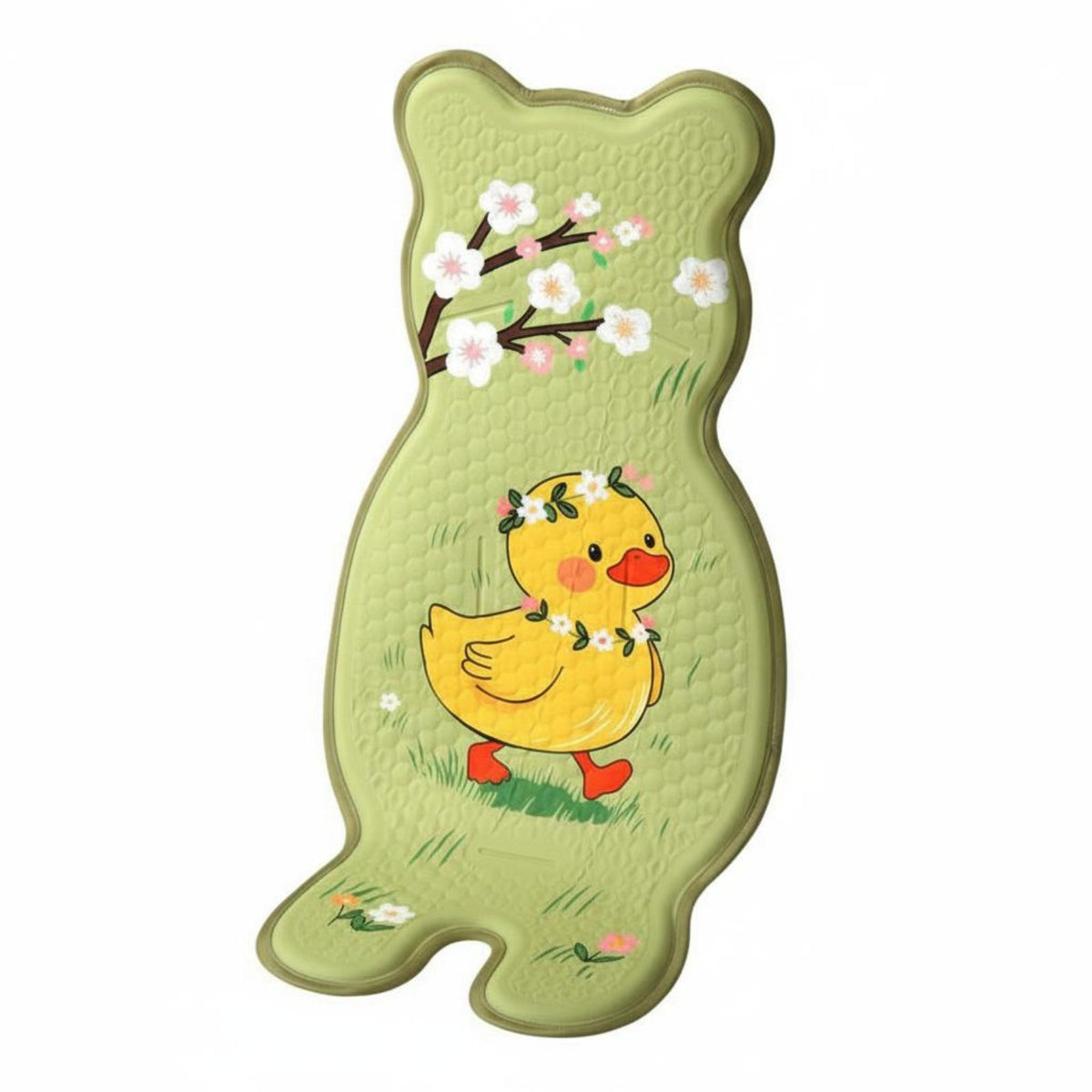 Universal Fit Baby Stroller Cooling Pad Skin-Friendly Car Seat Cooling Liner Ergonomic Design TPE Gel Seat Mat Cartoon Print for Summer