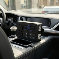 12V Car Power Box with LCD Display Universal Car Power Box Safe Portable for RV, Truck
