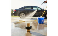 M22 Pressure Washer Adapter Sturdy Duty M22 to 3/8 Quick Connect Fittings Brass Rapid Disconnect Fitting Leak Resistant