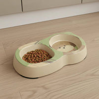 Pet Bowl Easy to Clean Double Pet Bowl for Young Dogs, Kittens
