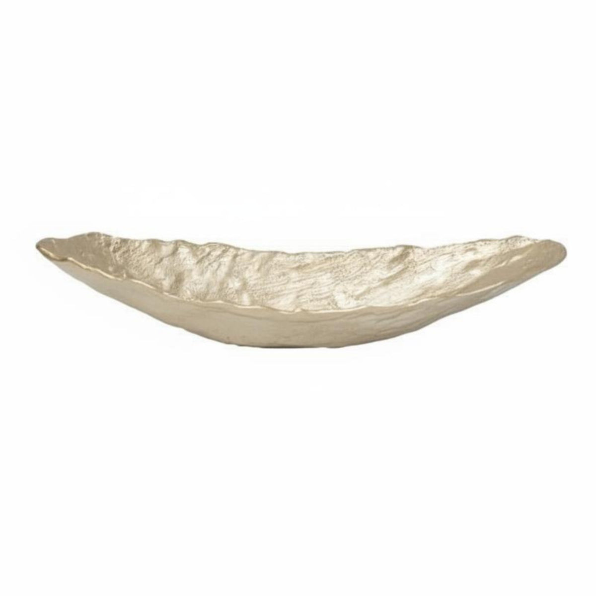 Hammered Metal Tray Decorative Elongated Silver Compact Tray Size Dining Decor for Desktop