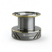 Fishing Reel with Double Guide Rod Heavy-Duty Fishing Reel with Front Drag Tackle Sealed Bearing Ultra Smooth