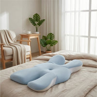 Butterfly Contour Pillow Pressure Relief Neck Support Pillow Bedding Silky Breathable for Side Sleepers, Bedroom, Guest Room