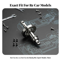 Differential Locker Spool Exact Fit Replacement 1/10 Scale Differential Spool Hardened Steel Construction Solid Axle Locker for Rough Terrain