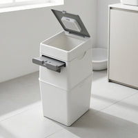 Cat Litter Waste Bin Lidded Litter Disposal Bin with Refill Bag Rectangular