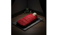 Quilted Miniature Sleeping Bag Padded Doll Sleeping Bag Collectible Dollhouse Accessory Realistic for Hobbyists, Camping Scene, Photography