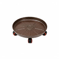 Rolling Mobile Pot Stand 360 Degree Wheels Rolling Pot Tray High Weight Capacity Planter Roller Base for Indoor, Balcony