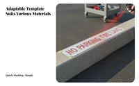 No Parking Fire Lane Restricted Access Area Stencil Flexible Restricted Access Area Marking Template Parking Lot Stencil for Property Managers