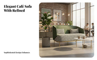 Modern Design Scalloped rear Armchair Luxurious Comfort business-grade Seating Ergonomic rearrest Lounge Furniture sumptuous fabric Upholstery for Interior Designers, Business Owners, Shopkeepers, Cafe, Dessert Shop, Reception Area, Boutique